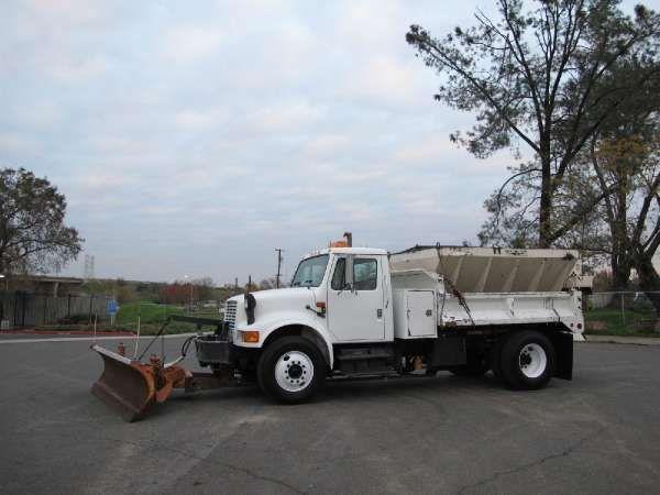 International Swenson Snow Plowing Dump Truck
