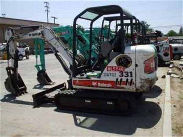Bobcat 331G Mini Excavator with Hydraulic Thu