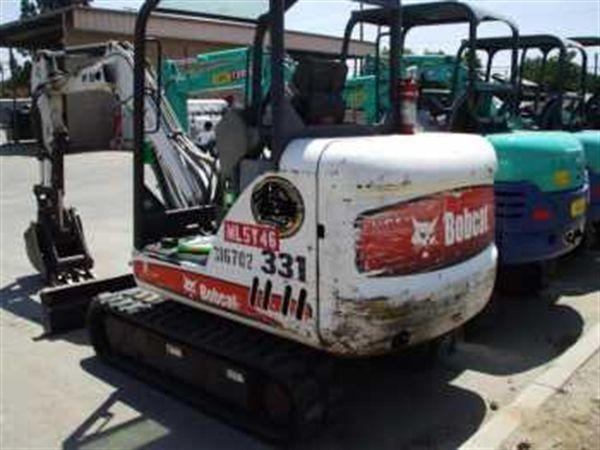 Bobcat 331G Mini Excavator with Hydraulic Thu